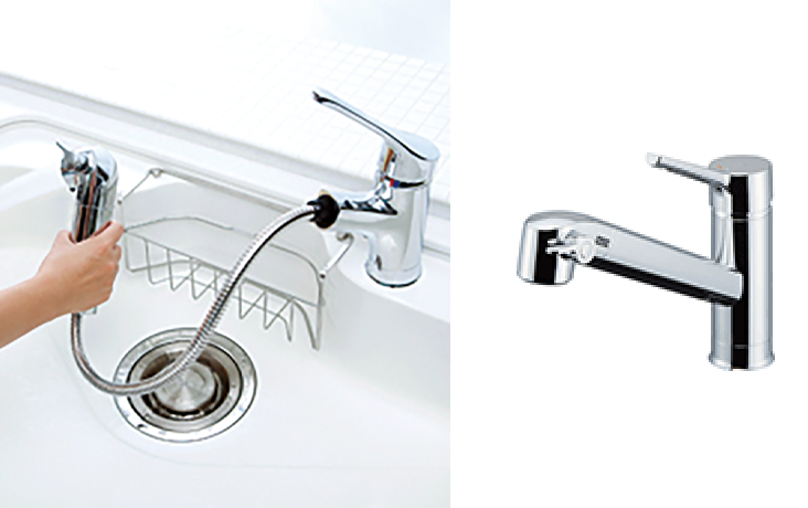 浄水器付ハンドシャワー水栓