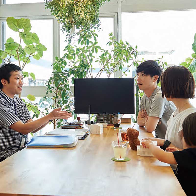 楽しい会話を大切にしています